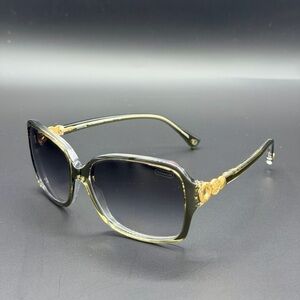 COACH HC8009 L020 “Frances” Sunglasses | Olive Crystal Frame Green Gradient Lens